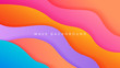 Colorfull wavy background with soft color. Eps 10