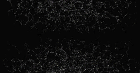 Network Mesh Random Procedural Art background illustration