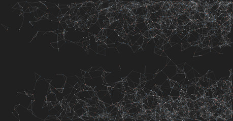 Network Mesh Random Procedural Art background illustration