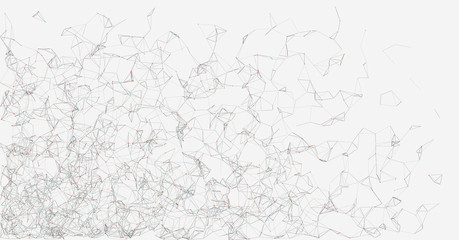 Network Mesh Random Procedural Art background illustration
