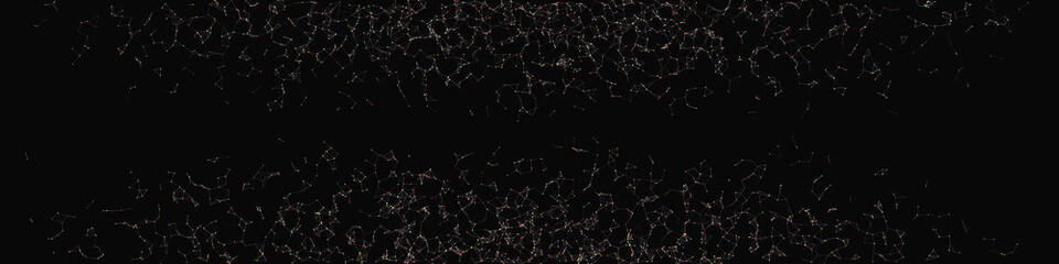 Network Mesh Random Procedural Art background illustration