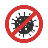 Fototapeta  - Vector Stop Coronavirus sign icon