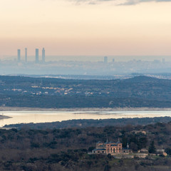 View of Madrid from El Escorial