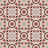 Fototapeta Kuchnia - Creative color abstract geometric pattern in  red, white and gray, vector seamless, can be used for printing onto fabric, interior, design, textile