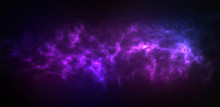Cosmic Illustration. Colorful Space Background With Stars