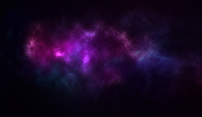 cosmic illustration. colorful space background with stars