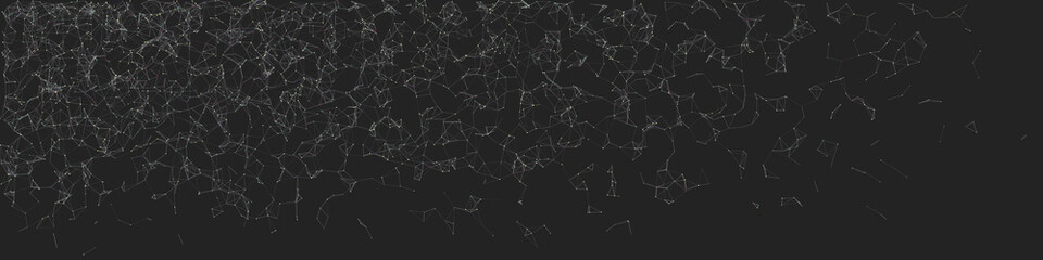 Network Mesh Random Procedural Art background illustration