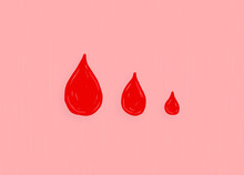 Menstruation Drops Period Illustration
