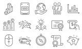 Fototapeta Natura - Set of Technology icons, such as Search car, Graph chart. Diploma, ideas, save planet. Ssd, Certificate, Diagram graph. Survey, Atm service, Loyalty points. Swipe up, 3d chart, Travel compass. Vector