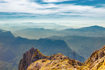 Canvas Print - Beautiful view on Socha valley from Kanin mountain.