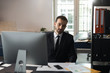 © Yakobchuk Olena - Caucasian businessman posing for camera in office