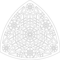 Rose Window, Fig. 10, triangular 1, triangular 2, framework