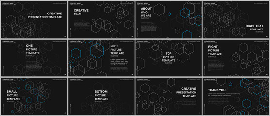 Wall Mural - presentation design vector templates, multipurpose template for presentation slide, flyer, brochure 