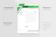 © Xvector - Green Color Business style letterhead Template Design.