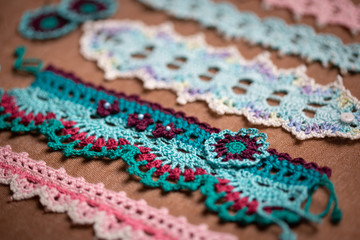 crocheted patterns, macro