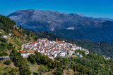 Fototapeta  - White Andalusian village, pueblo blanco Algatocin. Province of Malaga, Spain