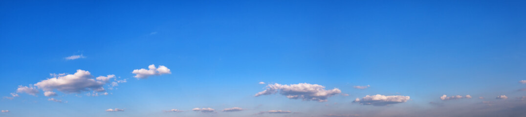 Wall Mural - panorama of blue sky with small clouds