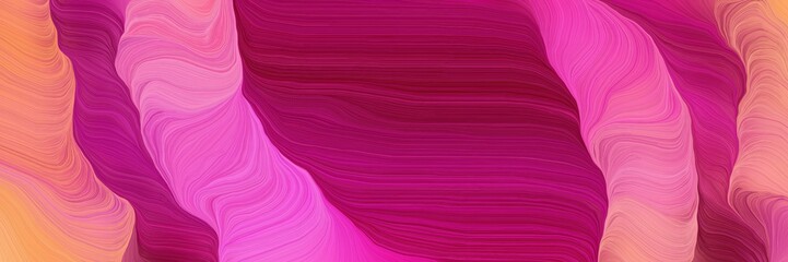 Leinwandbilder - art colorful waves backdrop with medium violet red, light coral and dark moderate pink colors
