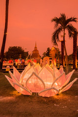 Poster - ASIA THAILAND SUKHOTHAI LOY KRATHONG,