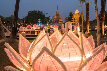 Poster - ASIA THAILAND SUKHOTHAI LOY KRATHONG,