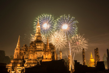 Canvas Print - ASIA THAILAND SUKHOTHAI LOY KRATHONG