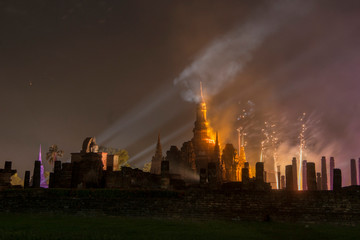 Canvas Print - ASIA THAILAND SUKHOTHAI LOY KRATHONG