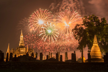 Canvas Print - ASIA THAILAND SUKHOTHAI LOY KRATHONG