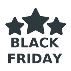 Canvas Print - black friday black icon on white background