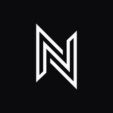 N Letter Liner Logo Design	