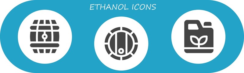 Poster - ethanol icon set