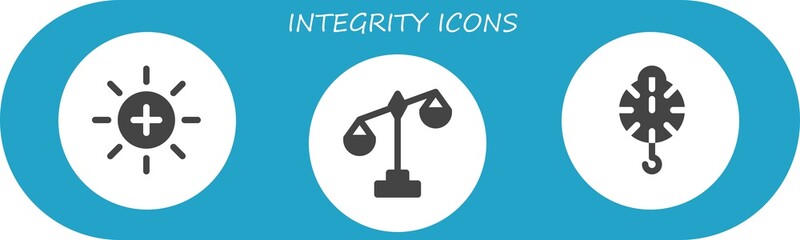 Wall Mural - Modern Simple Set of integrity Vector filled Icons