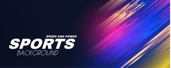 Wall Mural - abstract sport background with motion elements. light dynamic effect.