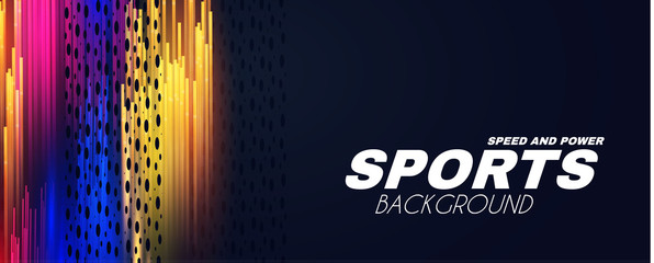 Wall Mural - abstract sport background with motion elements. light dynamic effect.