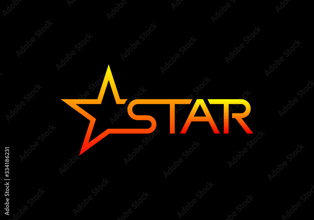 Logo star concept with letter S. Stock Vector | Adobe Stock