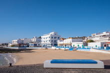Town Beach Corralejo La Oliva Fuerteventura Canary Islands Spain