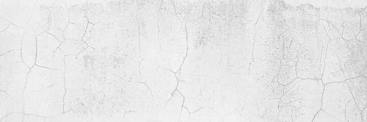 Poster - Full Frame Panorama Wall Background High Resolution on White Gray Cement Abstract texture.