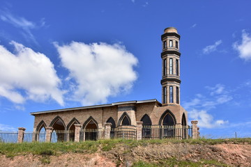 Wall Mural - church on border OshoekSwaziland and Motjane South Africa