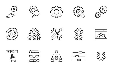 Set of Washing Hands Vector Line Icons. Contains such Icons as Coronavirus, Contactless Water Tap, Antiseptic, Washing Instruction, Hand Dryer, Soap and more. Editable Stroke. 32x32 Pixels.