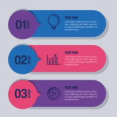 Canvas Print - statistical infographic with numbers and business icons vector illustration design