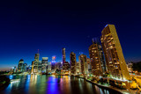 Fototapeta Nowy Jork - City of Brisbane at nighttime  -  Australia Queensland.