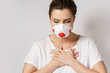 © blackday - Young woman is wearing a face mask for protection against virus