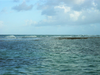 sea under clouds