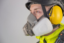Man in personal protective equipment at work