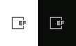 Letter EF Logo design concept template for business