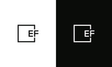 Fototapeta  - Letter EF Logo design concept template for business