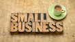 © MarekPhotoDesign.com - small business word abstract in wood type