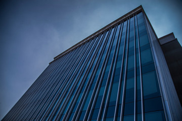 bottom-up view of glass building, mexico city, corporate building, business and office, corporate office rental