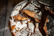 © Lisa Bauer - Homemade sourdough brown bread,freshly baked,whole wheat loaf