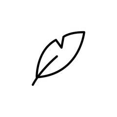 Wall Mural - Simple quill line icon.