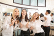 © Pixel-Shot - Young women during professional courses in hairdresser's salon